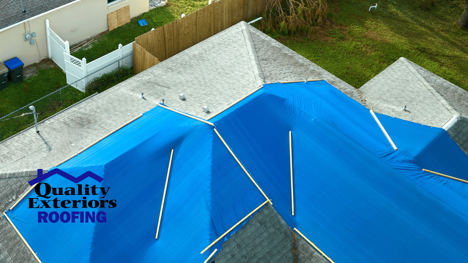 how to tarp a roof